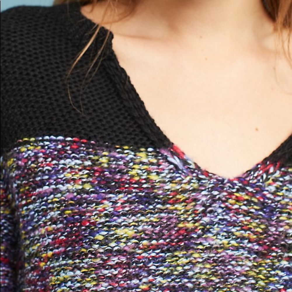 Josh + Jenn Multicolor Split Neck Pullover - image 4